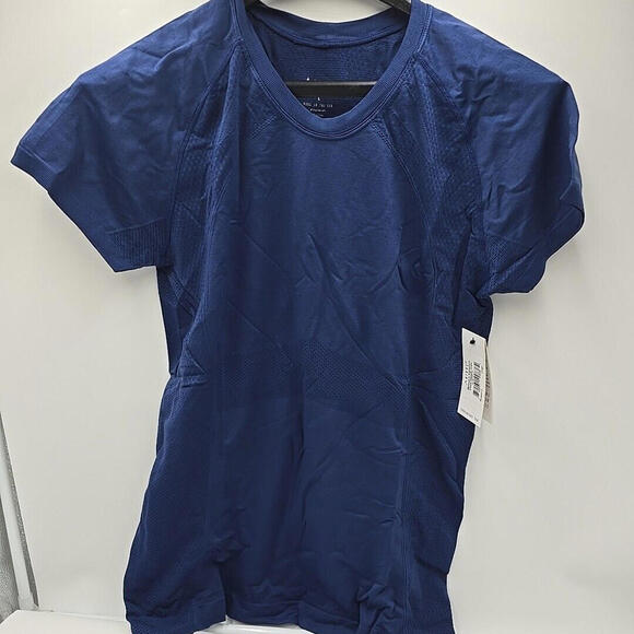 Anique Women's Signature Short Sleeve Riding‎ Equestrian Crew Blueberry L Shirt - Picture 2 of 14